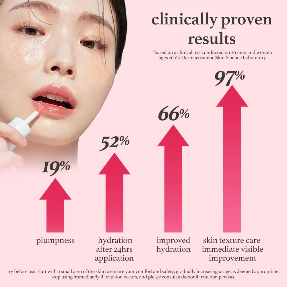 Korean Lip Oil - Appleberry | Long-Lasting, Moisturizing, Plumping, Revitalizing for Dry Lips, Waterproof, No Peel Off, Hydrating, Nourishing Crystal Clear, 0.12 FL Oz