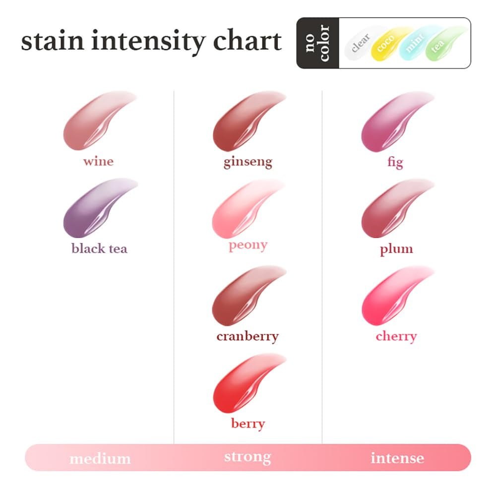 Korean Lip Oil - Appleberry | Long-Lasting, Moisturizing, Plumping, Revitalizing for Dry Lips, Waterproof, No Peel Off, Hydrating, Nourishing Crystal Clear, 0.12 FL Oz
